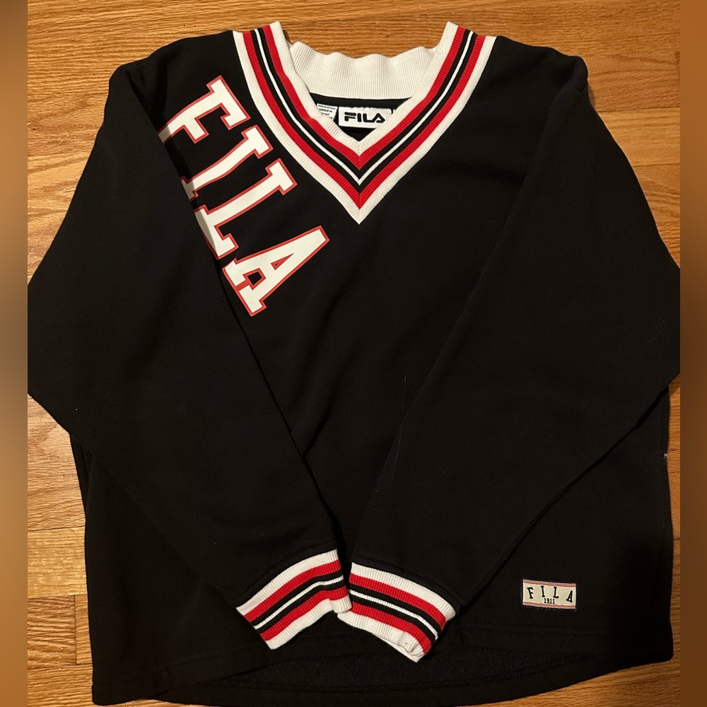 FILA Varsity Style V-neck Sweatshirt